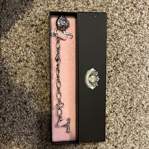 Juicy Couture Silver Heart Charm Bracelet